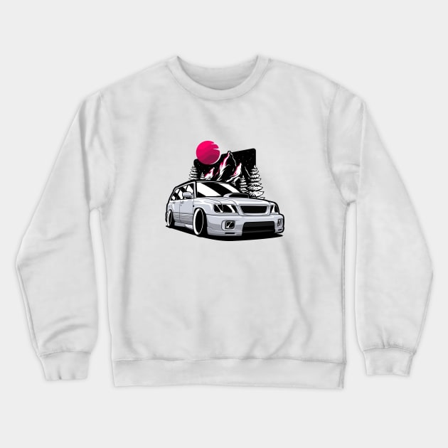 Silver Forester STI Crewneck Sweatshirt by KaroCars